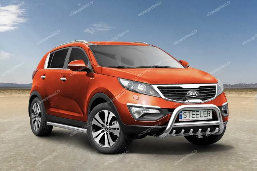 STEELER PRIEKŠĒJAIS A FORMAS AIZSARGSTIENIS AR ŠĶĒRSSTIENI UN AIZSARGRIBĀM KIA Sportage
