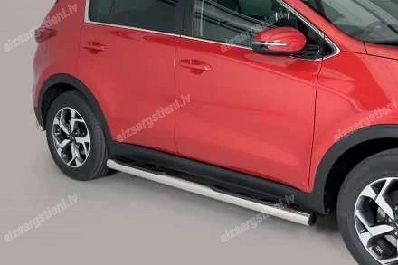 MISUTONIDA ROUND SIDE BARS WITH PLASTIC FOOTSTEPS KIA Sportage