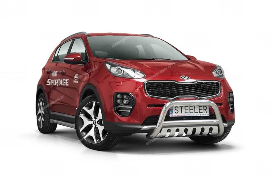 STEELER PRIEKŠĒJAIS A FORMAS AIZSARGSTIENIS AR ŠĶĒRSSTIENI UN AIZSARGPLĀKSNI KIA Sportage