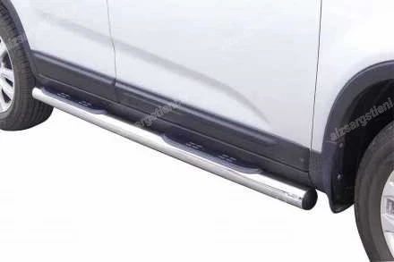 MISUTONIDA ROUND SIDE BARS WITH PLASTIC FOOTSTEPS KIA Sorento