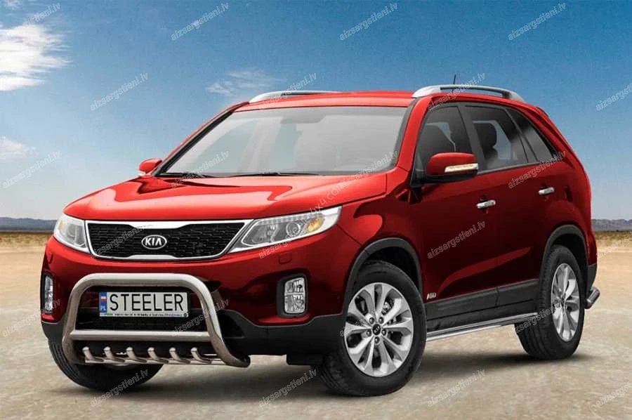 STEELER PRIEKŠĒJAIS A FORMAS AIZSARGSTIENIS AR ŠĶĒRSSTIENI UN AIZSARGRIBĀM KIA Sorento