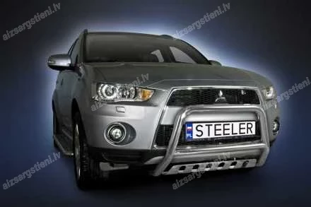 STEELER PRIEKŠĒJAIS A FORMAS AIZSARGSTIENIS AR ŠĶĒRSSTIENI UN AIZSARGPLĀKSNI MITSUBISHI Outlander