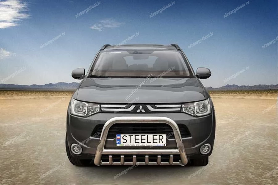 STEELER PRIEKŠĒJAIS A FORMAS AIZSARGSTIENIS AR ŠĶĒRSSTIENI UN AIZSARGRIBĀM MITSUBISHI Outlander