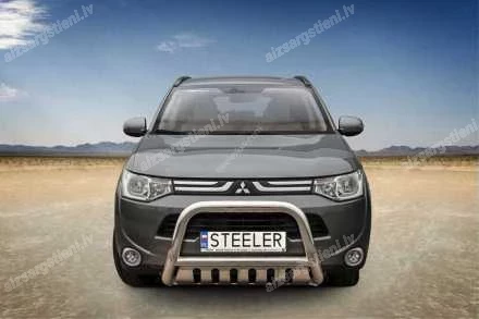 STEELER PRIEKŠĒJAIS A FORMAS AIZSARGSTIENIS AR ŠĶĒRSSTIENI UN AIZSARGPLĀKSNI MITSUBISHI Outlander