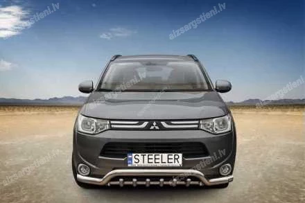 STEELER PRIEKŠĒJAIS ZEMAIS AIZSARGSTIENIS AR AIZSARGRIBĀM MITSUBISHI Outlander