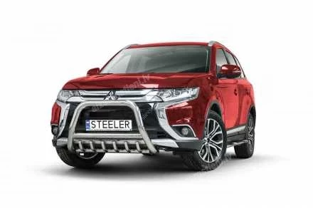 STEELER PRIEKŠĒJAIS A FORMAS AIZSARGSTIENIS AR ŠĶĒRSSTIENI UN AIZSARGRIBĀM MITSUBISHI Outlander