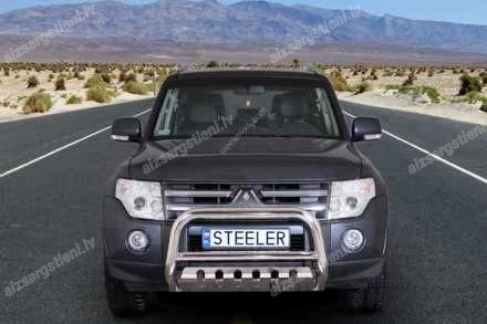STEELER PRIEKŠĒJAIS A FORMAS AIZSARGSTIENIS AR ŠĶĒRSSTIENI UN AIZSARGPLĀKSNI MITSUBISHI Pajero