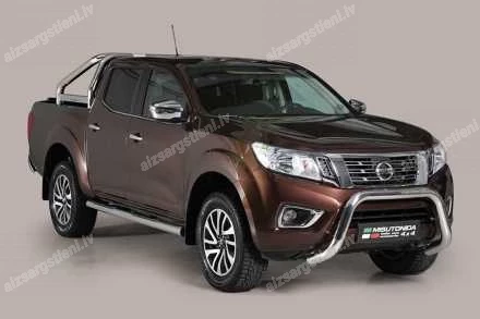 MISUTONIDA ROUND SIDE BARS WITH PLASTIC FOOTSTEPS NISSAN Navara