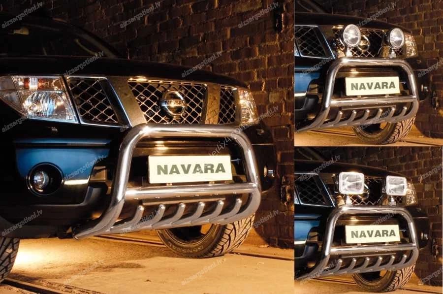 STEELER PRIEKŠĒJAIS A FORMAS AIZSARGSTIENIS AR ŠĶĒRSSTIENI UN AIZSARGRIBĀM NISSAN Navara