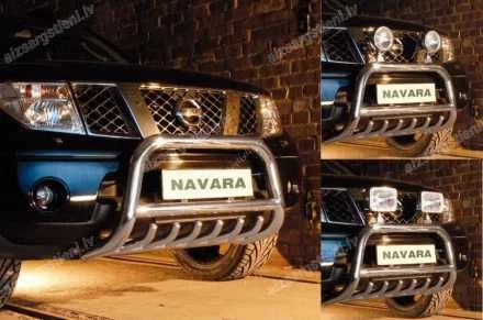 STEELER PRIEKŠĒJAIS A FORMAS AIZSARGSTIENIS AR ŠĶĒRSSTIENI UN AIZSARGRIBĀM NISSAN Navara