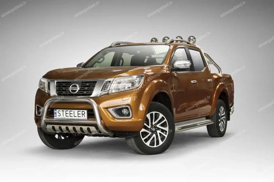 STEELER PRIEKŠĒJAIS A FORMAS AIZSARGSTIENIS AR ŠĶĒRSSTIENI UN AIZSARGPLĀKSNI NISSAN Navara