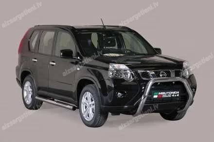 MISUTONIDA ROUND SIDE BARS WITH PLASTIC FOOTSTEPS NISSAN X-Trail