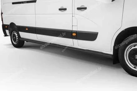 STEELER ROUND SIDE BARS WITH PLASTIC FOOTSTEPS OPEL Movano, RENAULT Master