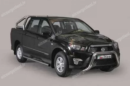 MISUTONIDA ROUND SIDE BARS WITH PLASTIC FOOTSTEPS SSANGYONG/KGM Actyon Sports