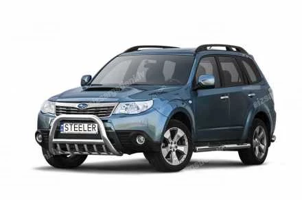 STEELER PRIEKŠĒJAIS A FORMAS AIZSARGSTIENIS AR ŠĶĒRSSTIENI UN AIZSARGRIBĀM SUBARU Forester