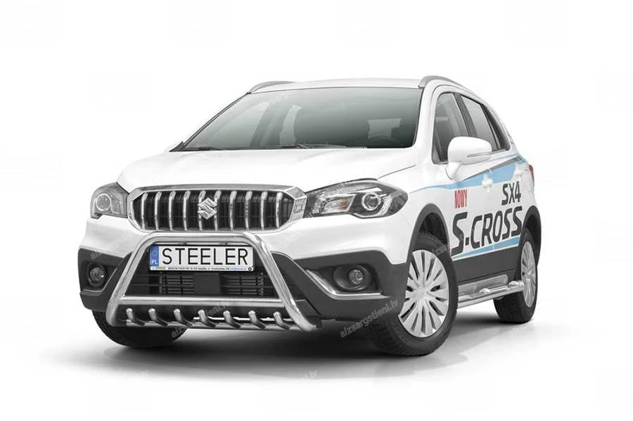 STEELER PRIEKŠĒJAIS A FORMAS AIZSARGSTIENIS AR ŠĶĒRSSTIENI UN AIZSARGRIBĀM SUZUKI S-Cross