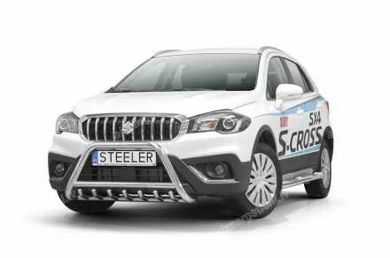 STEELER PRIEKŠĒJAIS A FORMAS AIZSARGSTIENIS AR ŠĶĒRSSTIENI UN AIZSARGRIBĀM SUZUKI S-Cross