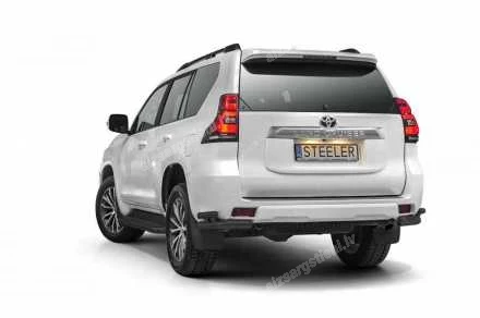 STEELER DOUBLE REAR BUMPER CORNERS GUARD TOYOTA Land Cruiser 150