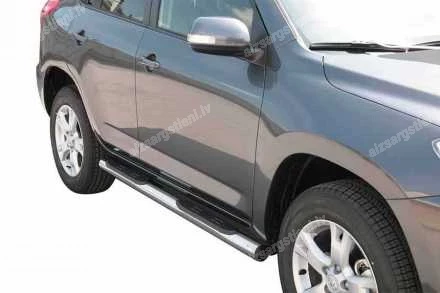 MISUTONIDA ROUND SIDE BARS WITH PLASTIC FOOTSTEPS TOYOTA RAV4