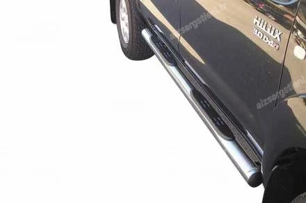 MISUTONIDA ROUND SIDE BARS WITH PLASTIC FOOTSTEPS TOYOTA Hilux
