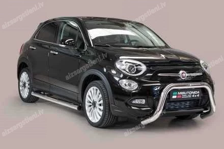MISUTONIDA ROUND SIDE BARS WITH PLASTIC FOOTSTEPS FIAT 500X