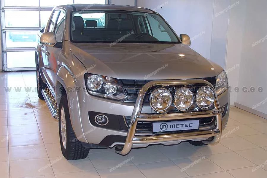 METEC PRIEKŠĒJAIS AUGSTAIS A FORMAS AIZSARGSTIENIS AR DIVIEM ŠĶĒRSSTIEŅIEM VOLKSWAGEN Amarok