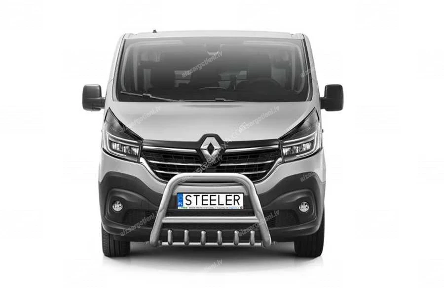 STEELER PRIEKŠĒJAIS A FORMAS AIZSARGSTIENIS AR ŠĶĒRSSTIENI UN AIZSARGRIBĀM RENAULT Trafic