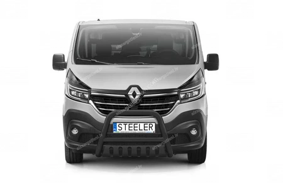 STEELER PRIEKŠĒJAIS A FORMAS AIZSARGSTIENIS AR ŠĶĒRSSTIENI UN AIZSARGPLĀKSNI RENAULT Trafic