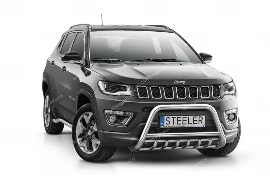 STEELER PRIEKŠĒJAIS A FORMAS AIZSARGSTIENIS AR ŠĶĒRSSTIENI UN AIZSARGRIBĀM JEEP Compass