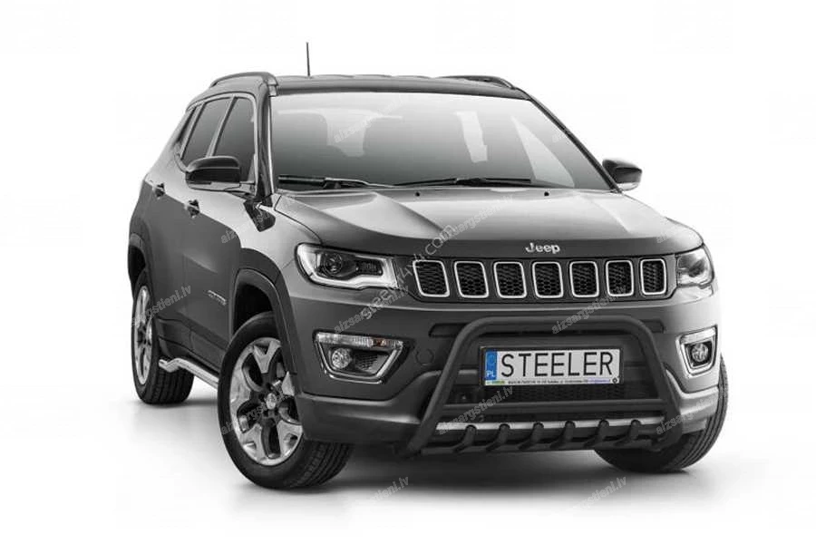 STEELER PRIEKŠĒJAIS A FORMAS AIZSARGSTIENIS AR ŠĶĒRSSTIENI UN AIZSARGRIBĀM JEEP Compass