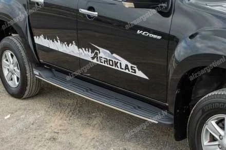 AEROKLAS SIDE BARS WITH THE PLATFORM TOYOTA Hilux