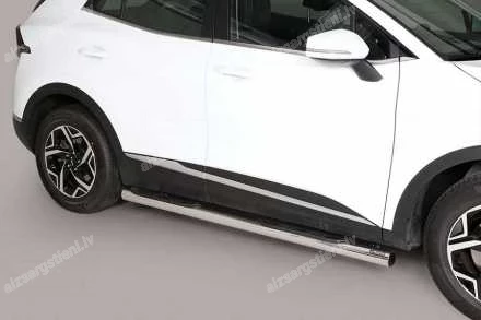MISUTONIDA ROUND SIDE BARS WITH PLASTIC FOOTSTEPS KIA Sportage