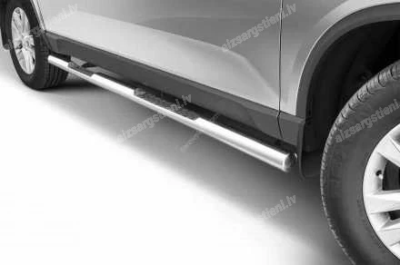 STEELER ROUND SIDE BARS WITH INTEGRATED FOOTSTEPS SSANGYONG/KGM Musso