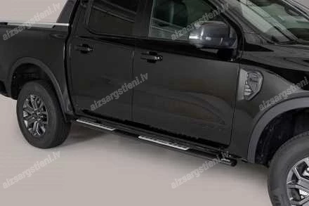 MISUTONIDA OVAL SIDE BARS WITH INTEGRATED PLASTIC FOOTSTEPS FORD Ranger