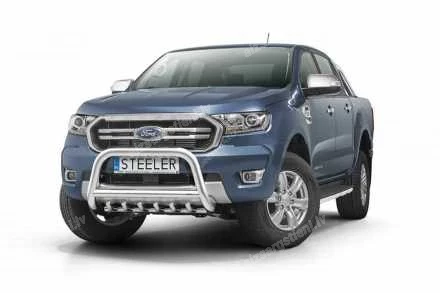 STEELER PRIEKŠĒJAIS A FORMAS AIZSARGSTIENIS AR ŠĶĒRSSTIENI UN AIZSARGRIBĀM FORD Ranger