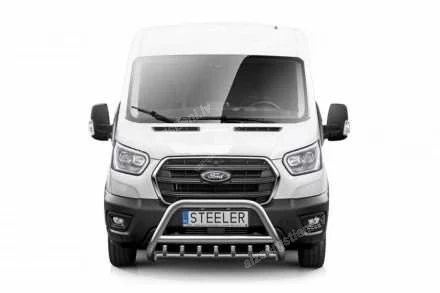 STEELER PRIEKŠĒJAIS A FORMAS AIZSARGSTIENIS AR ŠĶĒRSSTIENI UN AIZSARGRIBĀM FORD Transit