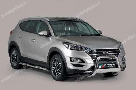 MISUTONIDA OVAL SIDE BARS WITH INTEGRATED PLASTIC FOOTSTEPS HYUNDAI Tucson